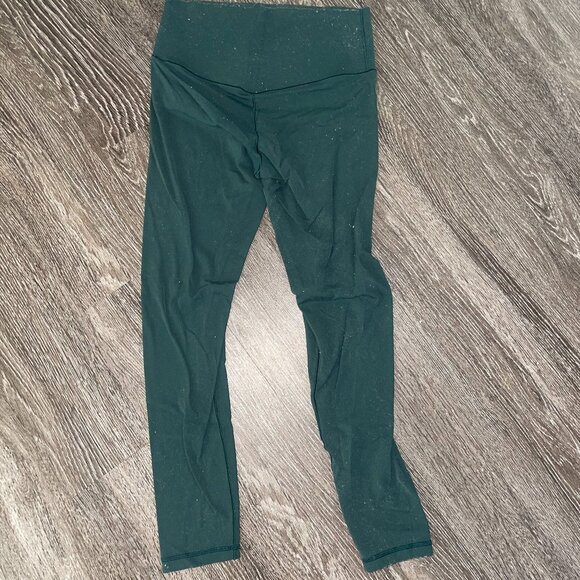 Aerie Offline Cropped Green Leggings - Picture 1 of 3